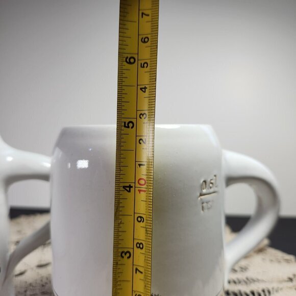 Warsteiner German Beer Stein Mug 0.5L White Ceramic Lot of 2 Vintage - Picture 12 of 12